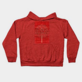 Pomegranate Tree Antique Persian Carpet Pattern Kids Hoodie